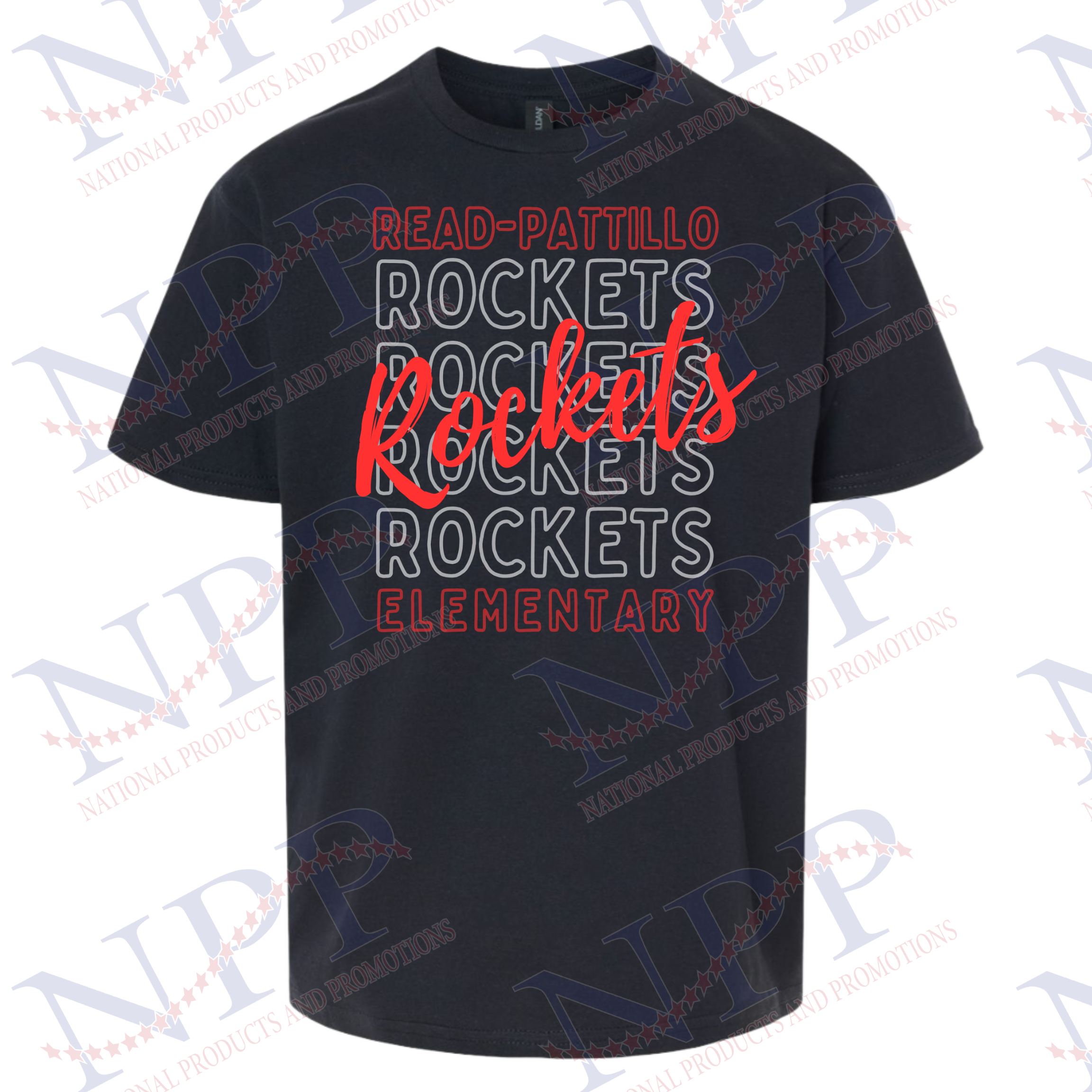 Youth Rockets Rockets Rockets Black T-Shirt
