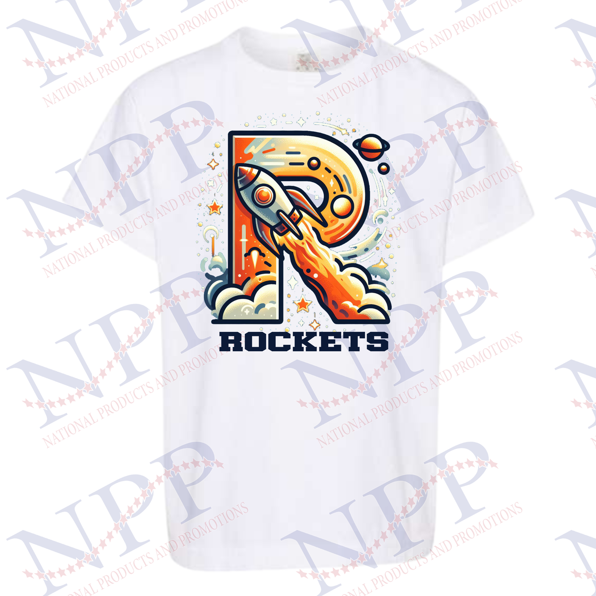 "R" White Comfort Colors T-Shirt