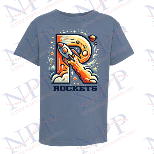 "R" Blue Jean Comfort Colors T-Shirt