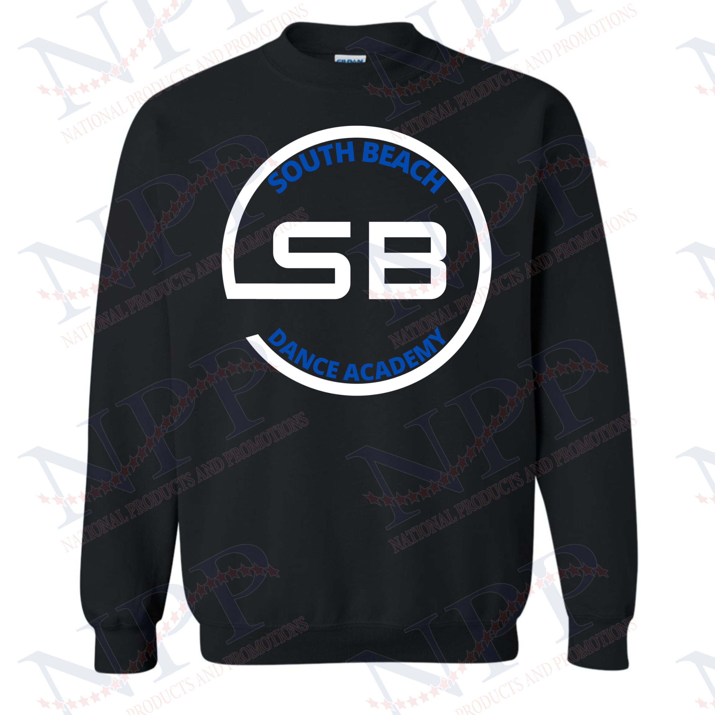 South Beach Dance Academy Black Youth Crewneck Sweatshirt