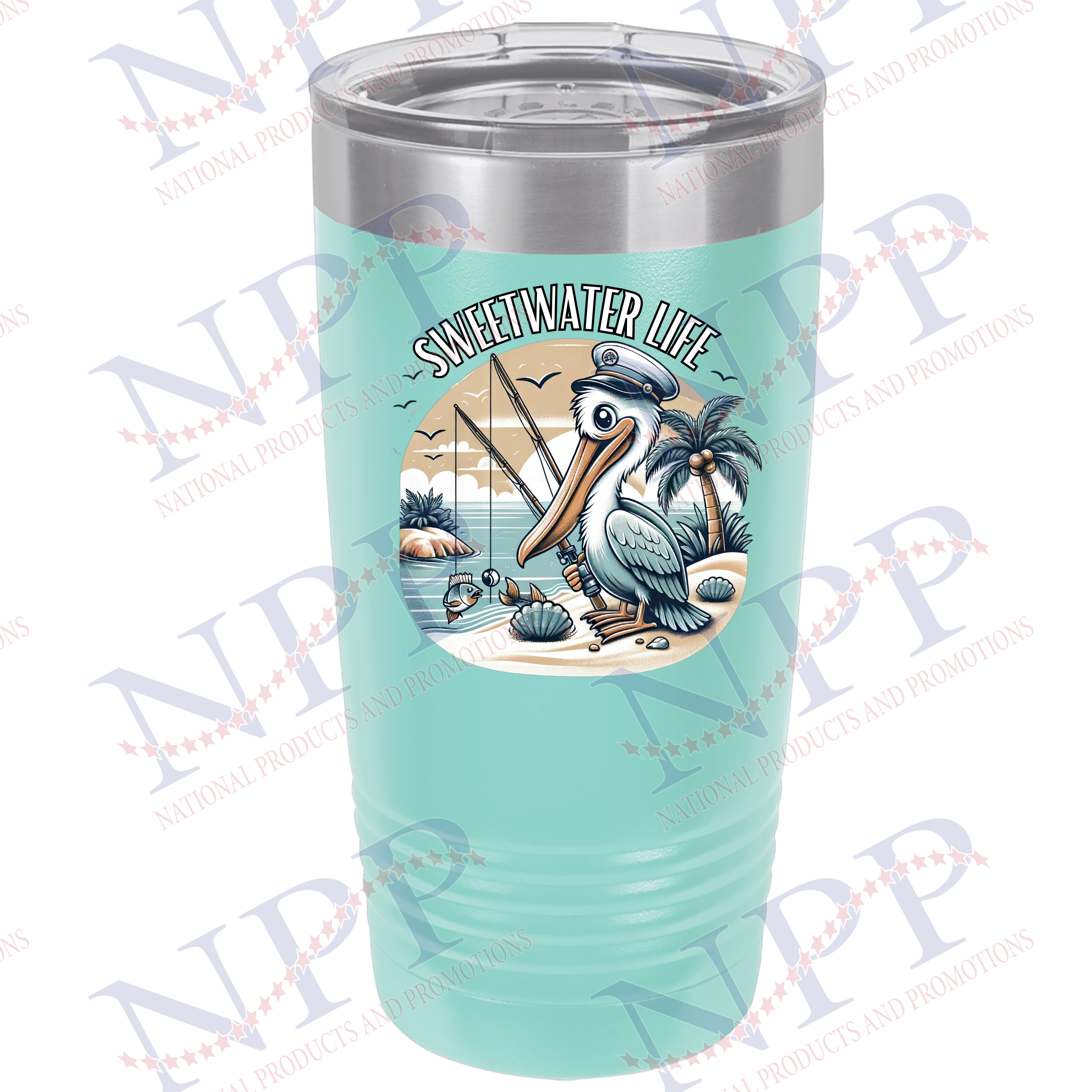 Teal 20 oz Sweetwater Life Colored Tumbler