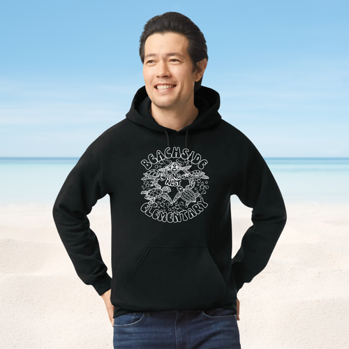 Adult Black Beachside Hoodie