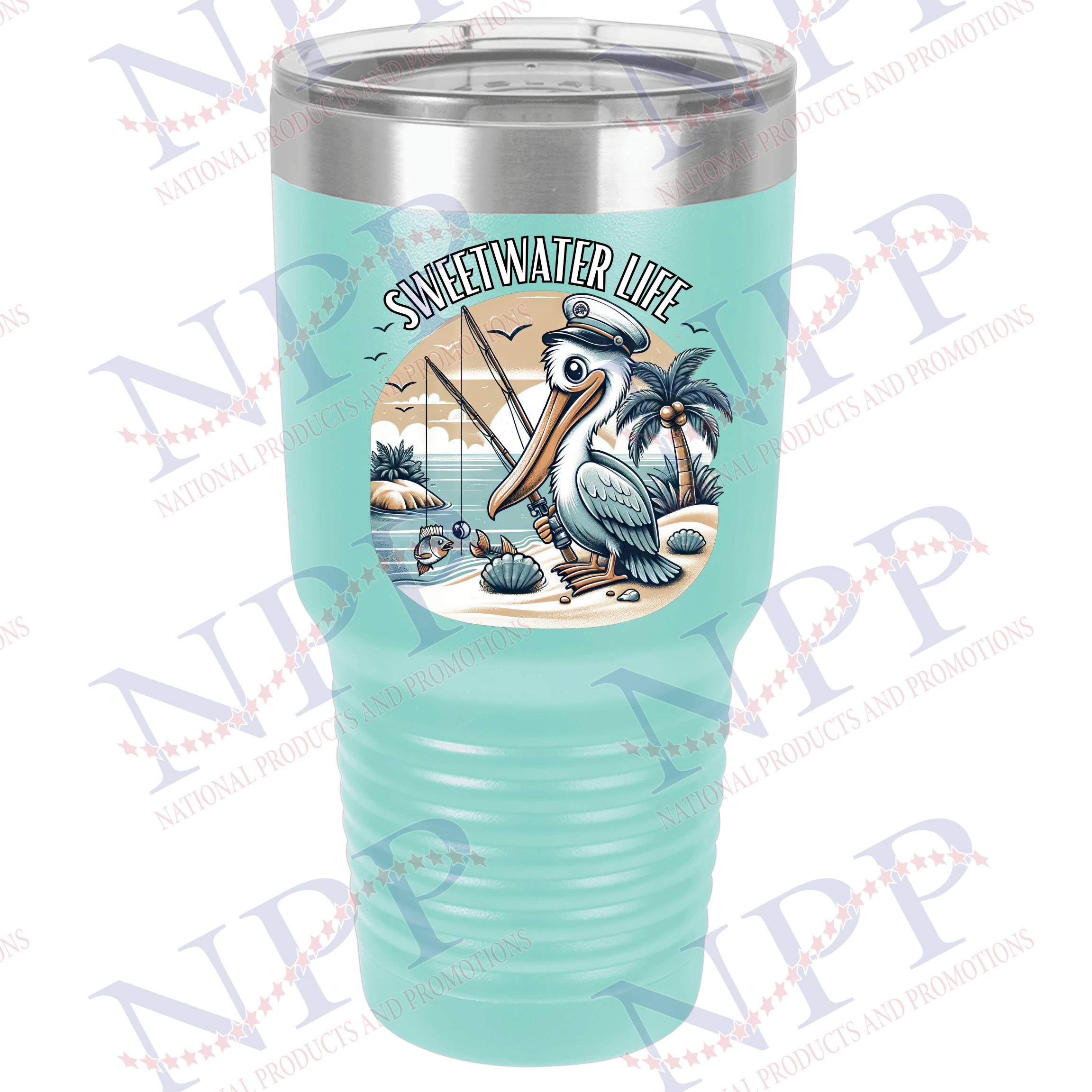 Teal 30 oz Sweetwater Life Colored Tumbler