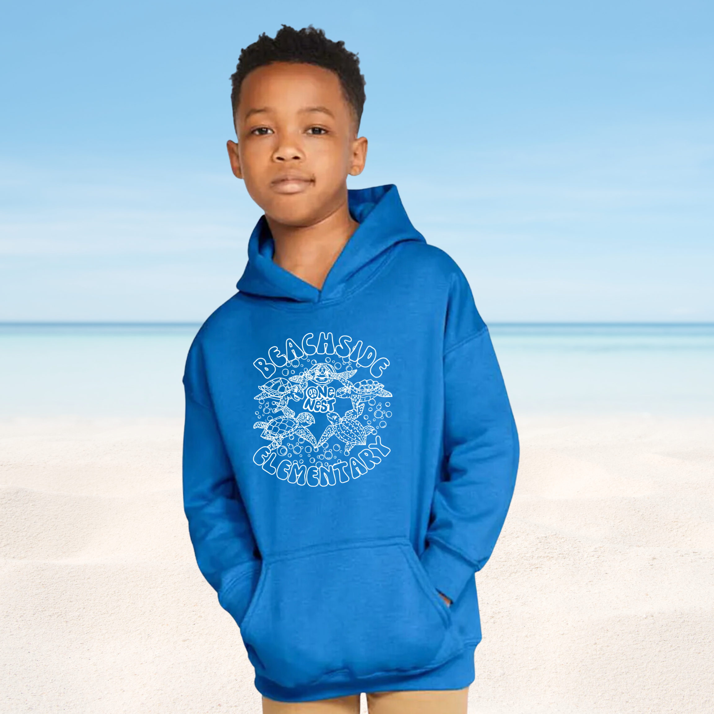 Youth Blue Beachside Hoodie
