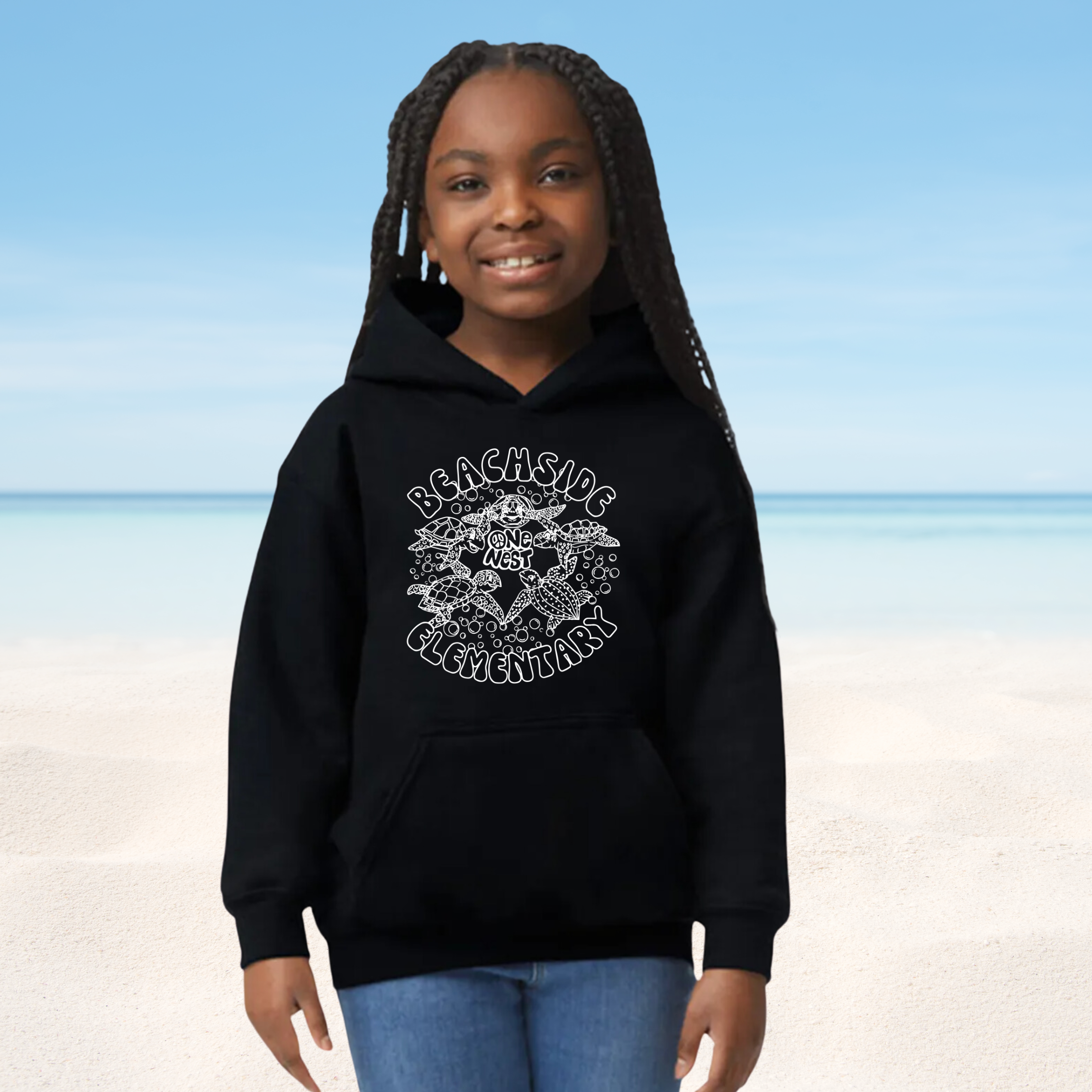 Youth Black Beachside Hoodie