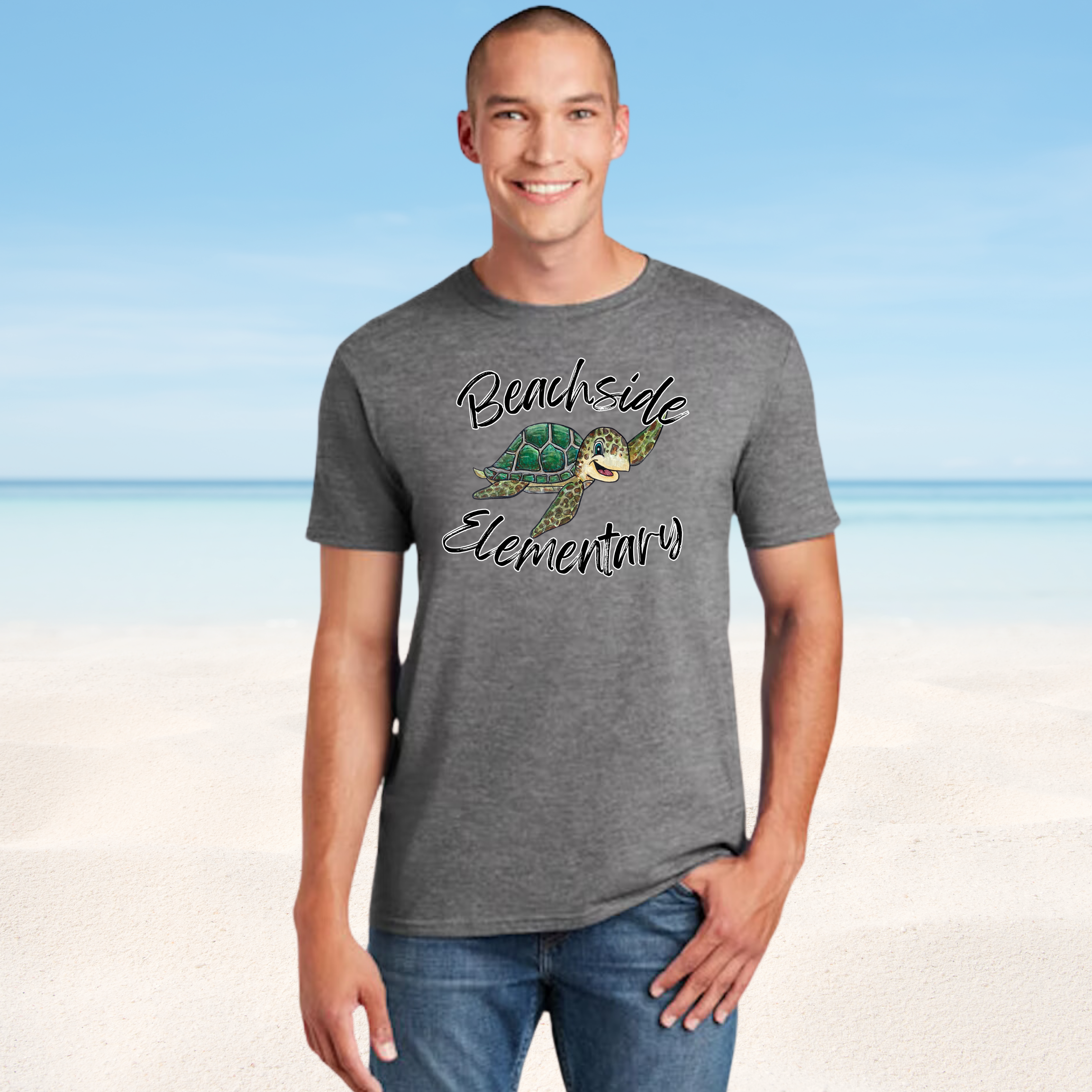 Adult Grey Beachside T Shirt