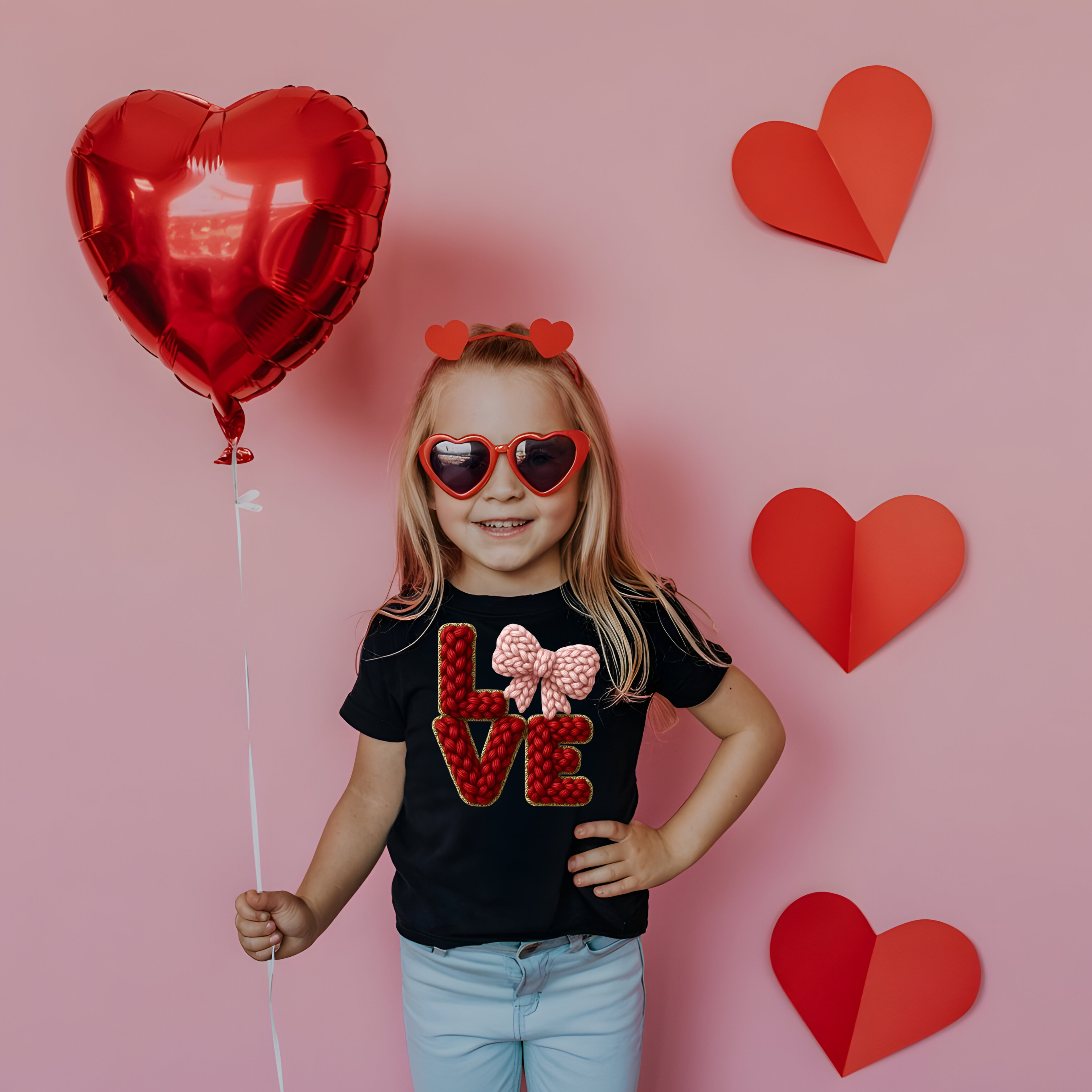 Valentine's Day Love with Bow